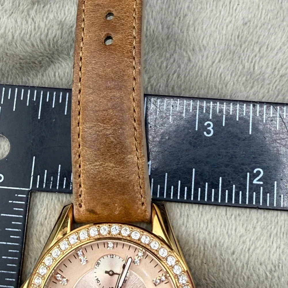 Vintage Fossil Watch‎ Riley Women's Rose Gold Tone UNTESTED